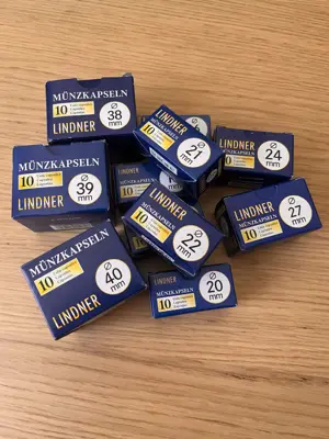 Обява: Капсули за монети 35mm LINDNER